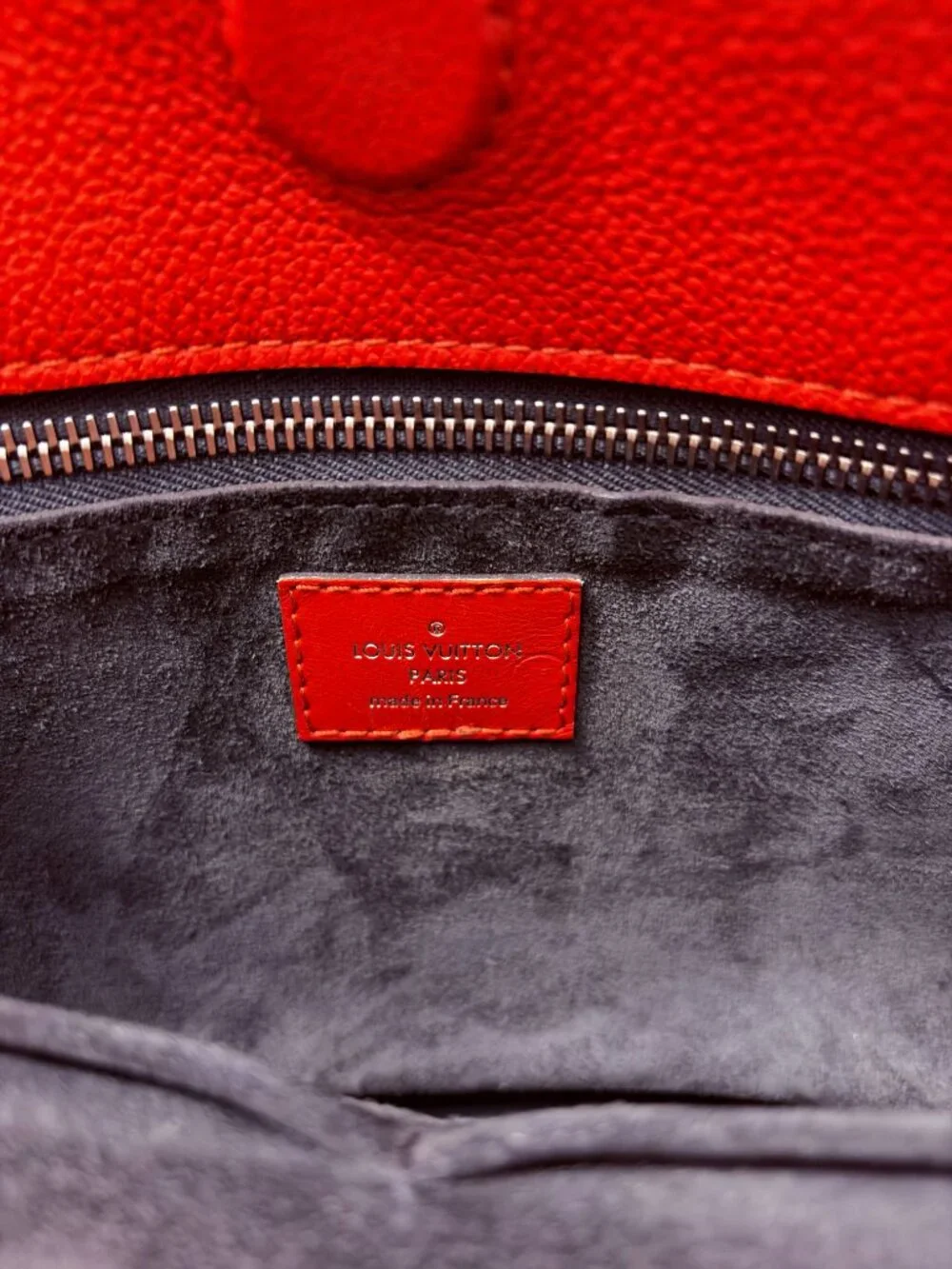 LOUIS VUITTON Veau Cachemire Tote W BB Handbag (RED)